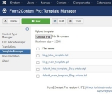 F2C Template Manager